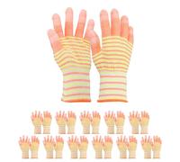 QUARKZMAN 12 Jueves Guantes Anti-estáticos ESD Guantes Protección Electroestáticos Con Punta De PU Tamaño Mediano Para Instalación De Computadoras Construcción Y Reparación Naranja