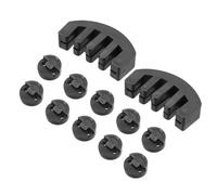 QUARKZMAN 12 Pack Sordina Para Violín, Sordina De Práctica De Goma 3/4 4/4 Tamaño Completo, Estilo Garra Y Redondo Tourte, Sordina Para Violín Para Instrumentos De Cuerda Musical