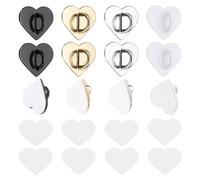 QUARKZMAN 12 Pcs Gancho Para Colgante De Teléfono En Forma De Corazón 16 Mm