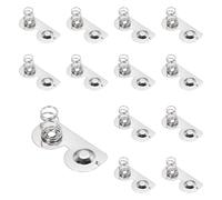 QUARKZMAN 12 Pcs Molla Di Contatto per Batteria AA In Lamiera Nichelata 26.5 mm x 12 mm Molla Di Conversione Da Positivo A Negativo per Montaggio Su PCB E Portabatterie