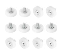 QUARKZMAN 12 Pcs Rodillos de Cajón de Nylon Cojinete 25mm Guías Deslizantes | Ruedas de Repuesto de Polea de Cajón de Gabinete, Rodillo de Posicionamiento de Cajón