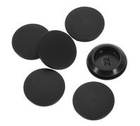 QUARKZMAN 12 Pcs Tapones Silicona,Tapones Redondos Goma con Cierre a Presión para Agujeros de 22-24mm, Impermeables, para Tubos Metálicos, Tapones para Muebles, Negro