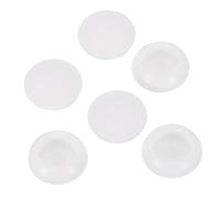 QUARKZMAN 12 Pcs Tapones Silicona,Tapones Redondos Goma con Cierre a Presión para Agujeros de 22-24mm, Impermeables, para Tubos Metálicos, Tapones para Muebles, Blanco
