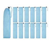 QUARKZMAN 12 Pezzi Custodia Porta Posate In Tela, Astuccio Portatile Per Posate Custodia Per Bacchette Borsa Per Utensili Per Casa Viaggi Esterni Conservazione Forchetta Cucchiaio Bacchette,