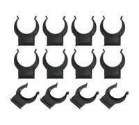 QUARKZMAN 12 Piezas 1.65"x1.38" Pata Niveladora de Plástico para Cocina, Clips de Pies, Hebilla, Patas de Muebles, Zócalo, Placa de Rodapié, Clips de Nivelador de Placa, Mesa, Negro