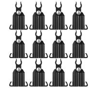QUARKZMAN 12 Piezas Conectores de Enrejado de Plantas Ajustables de 11mm/0.4" Tipo A 70 Grados Jardín Estacas Clips Plásticos para Jardinería Soportes Varillas Estante Enrejado