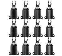 QUARKZMAN 12 Piezas Conectores de Enrejado de Plantas Ajustables de 8mm/0.3" Tipo A 70 Grados Jardín Estacas Clips Plásticos para Jardinería Soportes Varillas Estante Enrejado