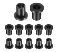 QUARKZMAN 12 Piezas de Bujes de Cojinete, Manga de Cojinetes de Plástico con Bridas de Nailon ID 6mm x OD 8.13mm x Longitud 12mm, Casquillos de Brida, Blanco