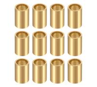 QUARKZMAN 12 Piezas De Cojinetes De Manguito, Diámetro Interno De 8mm x Diámetro Externo De 10mm x Longitud De 15mm, Casquillos Autolubricantes De Bronce Sinterizado