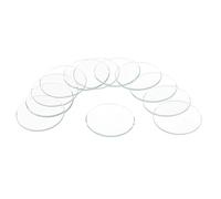 QUARKZMAN 12 Piezas de Lente de Cristal para Reloj, 27.5mm Lente de Cristal Redonda Plana para Caras de Reloj, Piezas de Repuesto para Reparación de Relojeros, Transparente