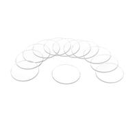 QUARKZMAN 12 Piezas de Lentes de Cristal para Reloj, 22.5mm de Diámetro, Lentes de Cristal Plano Redondo para Relojes, Piezas de Repuesto para Relojeros, Reparación, Transparente