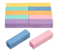 QUARKZMAN 12 Piezas De Limas Y Pulidores De Uñas, Lima De Uñas De Esponja De 4 Lados Con Grano 100 Para Manicura Profesional, Uñas Acrílicas, Uñas Naturales, Multicolor