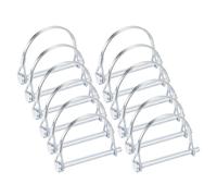 QUARKZMAN 12 Piezas De Pasador De Acoplamiento Para Remolque (1/4" x 2-3/4" M6) - Pasadores De Seguridad Con Alambre Para Bloqueo De Eje, Para Remolques Agrícolas, Equipos De Jardinería,