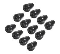 QUARKZMAN 12 Piezas de Tapas de Brazo de Tremolo de Guitarra de 5 Vías, Puntas Cruzadas de M3.7 de Plástico para Interruptores de Palanca de Guitarra Eléctrica, Negro