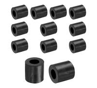 QUARKZMAN 12 piezas Espaciadores de Goma 20mm OD 10mm ID 20mm de Altura Espaciador Redondo Antivibración Arandelas de Goma Gruesas para Accesorios de Hogar y Coche