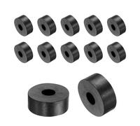 QUARKZMAN 12 piezas Espaciadores de Goma 25mm OD 8mm ID 10mm de Altura Espaciador Redondo Antivibración Arandelas Gruesas para Accesorios de Hogar y Coche