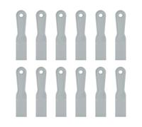 QUARKZMAN 12 Piezas Espátula De agramasa 1.5" Cuchillas De agramasa Plásticas Flexibles Desechables Herramienta De Limpieza Para Extender Pintura Reparación De Empaste Parches Pintura Gris