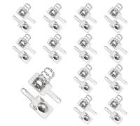 QUARKZMAN 12 Set Molla Di Contatto per Batteria AAA Piaccatura Nichel, 9 mm x 8 mm Conversione Da Positivo A Negativo Sostituzione Molla per Montaggio Su PCB E Portabatterie