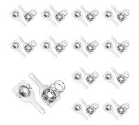 QUARKZMAN 12 Set Molla Di Contatto per Batteria AAA Piastra Nichelata, 9 mm x 9 mm Molla Di Conversione Da Positivo A Negativo Ricambio per Montaggio Su PCB E Portabatterie