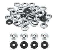 QUARKZMAN 120 Piezas Arandelas De Sellado De Goma EPDM Unidas. 7/32" x 5/8" Arandelas De Goma Neopreno Con Hierro Galvanizado Para Tornillos. Pernos. Paneles Metálicos. Maquinaria