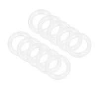 QUARKZMAN 12mm ID Silicona Juntas Tóricas Arandela Junta x 10uds Arandela Redonda Plana Arandela Junta Sello Anillo para Vidrio Puerta Manija, Transparente