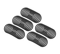 QUARKZMAN 12mm x 10mm x 1mm Nitrilo Goma Juntas Tóricas x 50uds Redondo Junta Arandela para Grifo Plomería Reparación Sellado Conexión [Negro]
