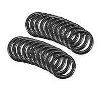 QUARKZMAN 12mm x 8mm x 2mm Nitrilo Goma Juntas Tóricas x 20uds Redondo Junta Arandela para Grifo Plomería Reparación Sellado Conexión [Negro]
