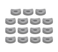 QUARKZMAN 12Pcs Arandelas Redondas De Plástico, 8mm x 25mm x 5mm Gris PE Arandela Cóncava Separador Herramienta De Sujeción Para Fijación De Tubo Redondo