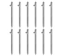QUARKZMAN 12pcs Barra Resorte Liberación Rápida 24 Mm 1.8 Mm Diámetro Pasadores Acero Inoxidable para Banda Reloj Pasadores Banda Pasadores Orejetas para Correas Banda Reloj
