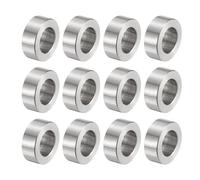 QUARKZMAN 12pcs M12 Separadores de Acero Inoxidable 304, Espaciadores Redondos de Metal Espaciadores Metálicos de Acero Inoxidable para M12 Tornillo Pernos, 12x20x8mm (ID*OD*Esp.)
