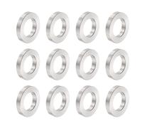 QUARKZMAN 12pcs M12 Separadores de Aluminio, Espaciadores Redondos de Metal Espaciadores Metálicos de Aluminio para M12 Tornillo Pernos, 12x20x4mm (ID*OD*Esp.)