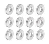 QUARKZMAN 12pcs M8 Separadores de Aluminio, Espaciadores Redondos de Metal Espaciadores Metálicos de Aluminio para M8 Tornillo Pernos, 8.5x20x4mm (ID*OD*Esp.)