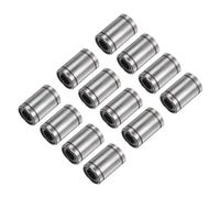 QUARKZMAN 12pcs Rodamientos Lineales LM10UU Diámetro de Perforación de 10mm OD 19mm Longitud de 29mm Rodamiento de Movimiento Lineal para Máquina CNC e Impresora 3D