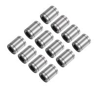 QUARKZMAN 12pcs Rodamientos Lineales LM16UU Diámetro de Perforación 16mm Diámetro Exterior 28mm Longitud de 37mm Rodamiento de Movimiento Lineal para Máquina CNC e Impresora 3D