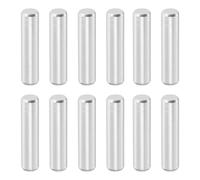 QUARKZMAN 12Pz Pasadores Cilíndricos 5 X 22 Mm Pines Soporte Plateado | Para Estantes, Elementos Fijación Para Construcción Maquinaria, Acero Inoxidable 316, Instalación Muebles, Proyectos