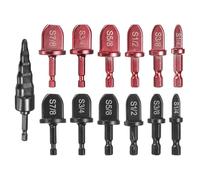 QUARKZMAN 13 Piezas Juego De Herramientas 1/4" 3/8" 1/2" 5/8" 3/4" 7/8" | De Calibrado, Expansor De Tubos, Para Reparación HVAC, Con Herramienta De Aletado 5 En 1, Para Tuberías De Cobre