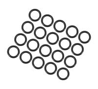 QUARKZMAN 13mm x 9mm x 2mm Nitrilo Goma Juntas Tóricas x 20uds Redondo Junta Arandela para Grifo Plomería Reparación Sellado Conexión [Negro]