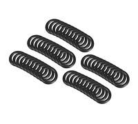 QUARKZMAN 13mm x 9mm x 2mm Nitrilo Goma Juntas Tóricas x 50uds Redondo Junta Arandela para Grifo Plomería Reparación Sellado Conexión [Negro]