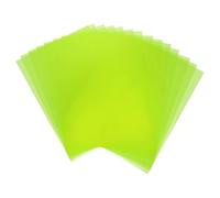 QUARKZMAN 14 pcs Láminas De Plástico De Colores, Película Ámbar Transparente A4 Gel De Corrección De Color Filtro De Luz Impermeable Hoja De 11.7 X 8.3 (Amarillo Fluorescente)