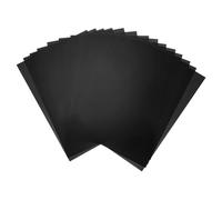 QUARKZMAN 14 pcs Láminas Plásticas De Colores, Película Ámbar Transparente A4 Gel De Corrección De Color Filtro De Luz Impermeable Hoja De 11.7 X 8.3 para Manualidades DIY (Negro)