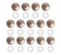 QUARKZMAN 14 Piezas De Tapas Decorativas De Plástico, Clavos De Espejo De 12 Mm Cubierta Decorativa Con Arandela De Agujero De 8 Mm Tapas De Encaje Cubiertas De Tornillos, Rojo