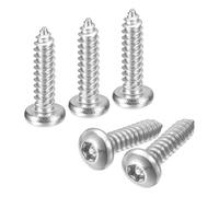 QUARKZMAN #14 x 1" Tornillos de Seguridad Torx, 10pcs Tornillos Autorroscantes de Cabeza de Botón Resistentes A La Manipulación, Acero Inoxidable 304 Anti-Robo