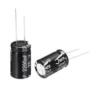 QUARKZMAN 15 Piezas Condensador Electrolítico De 2200uF 25V 13x20mm Para TV