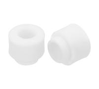 QUARKZMAN 15 Piezas de Bola Aislante de Cerámica, Tubo Cerámico en Forma Redonda de 3.3mm x 6mm x 7mm para Aislamiento y Protección Térmica de Cable Electrónico