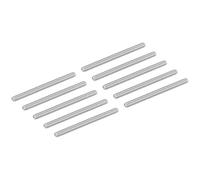 QUARKZMAN 15 Piezas Varillas Roscadas Completamente M4-0.7x55mm, Varillas Roscadas Pernos, Tornillos Largos De Acero Inoxidable 304 Para U-Tornillos, Abrazaderas, Colgadores, Plateado