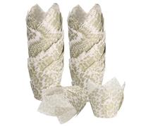 QUARKZMAN 150 Pcs tulleip Baking Cups Cupcake Cupcakes Liners Paper Greaseproof Wrappers for Wedding Birthday Party Festivals Christmas, White