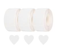 QUARKZMAN 1500 piezas de Pegatinas de Corazón Blancas de 1 Pulgada Autoadhesivas Etiquetas de Codificación para Manualidades DIY, Tareas, Oficina, Tienda, Hogar, Marcado en el Aula