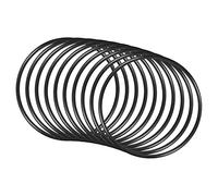 QUARKZMAN 150mm x 140mm x 5mm Nitrilo Goma Juntas Tóricas x 10uds Redondo Junta Arandela para Grifo Plomería Reparación Sellado Conexión [Negro]