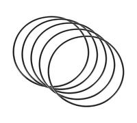 QUARKZMAN 150mm x 143,8mm x 3,1mm Nitrilo Goma Juntas Tóricas x 5uds Redondo Junta Arandela para Grifo Plomería Reparación Sellado Conexión [Negro]