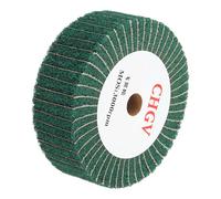 QUARKZMAN 150mm x 50mm 180 Grado Rueda De Pulido No Tejida Abrasiva De Nylon Para Dibujo De Alambre Para Acero Inoxidable Metal Color Verde